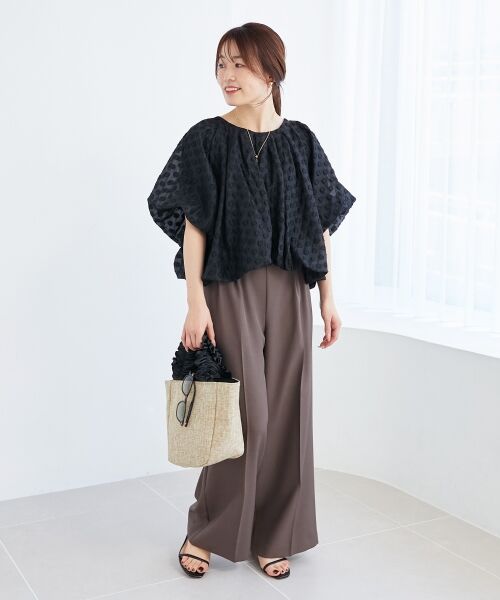 le.coeur blanc / ルクールブラン トートバッグ | FRILL HANDLE ROUND TOTE | 詳細4