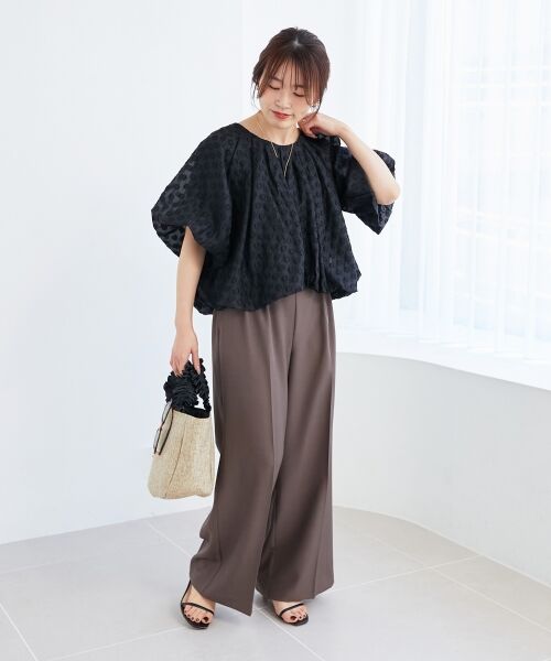 le.coeur blanc / ルクールブラン トートバッグ | FRILL HANDLE ROUND TOTE | 詳細5