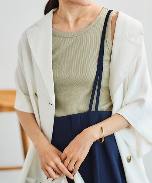 le.coeur blanc / ルクールブラン タンクトップ | 《WEB限定アイテム》Basicテレコタンクトップ | 詳細2