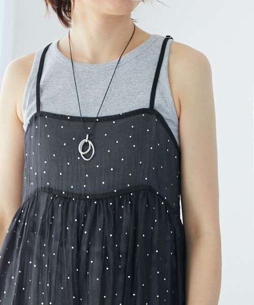 le. coeur blanc/ルクールブラン 《WEB限定アイテム》Basicテレコタンクトップ グレー 38 le. coeur blanc/ルクールブラン 《WEB限定アイテム》Basicテレコタンクトップ グレー 38