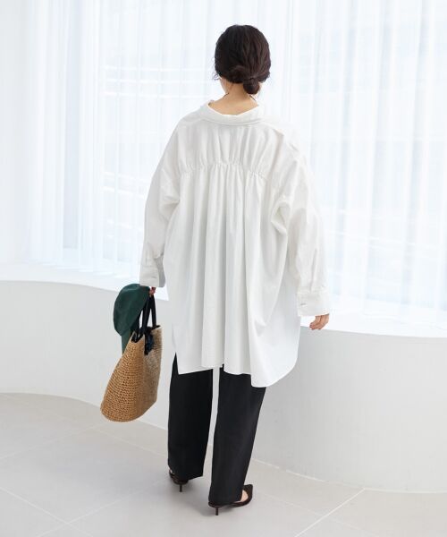 le.coeur blanc / ルクールブラン シャツ・ブラウス | 《WEB限定アイテム》バックデザインオーバーデニムシャツ | 詳細10