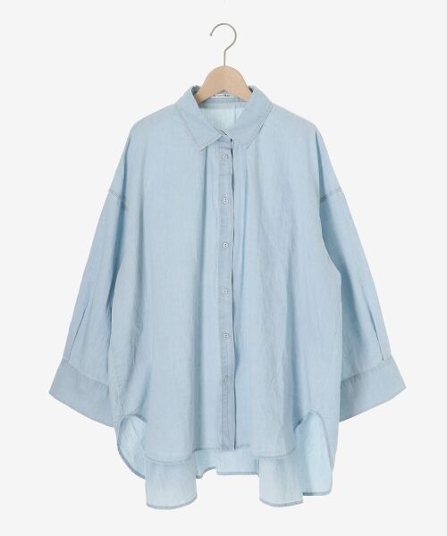 le.coeur blanc / ルクールブラン シャツ・ブラウス | 《WEB限定アイテム》バックデザインオーバーデニムシャツ | 詳細12