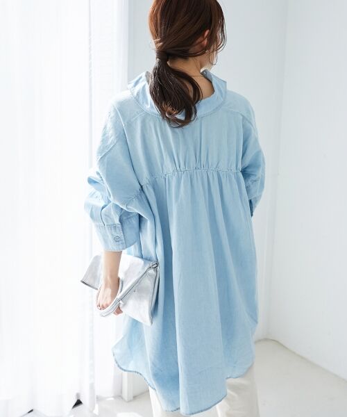 le.coeur blanc / ルクールブラン シャツ・ブラウス | 《WEB限定アイテム》バックデザインオーバーデニムシャツ | 詳細15