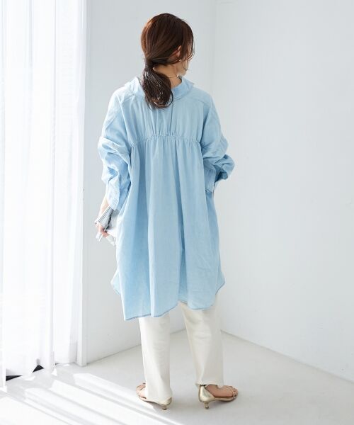 le.coeur blanc / ルクールブラン シャツ・ブラウス | 《WEB限定アイテム》バックデザインオーバーデニムシャツ | 詳細18