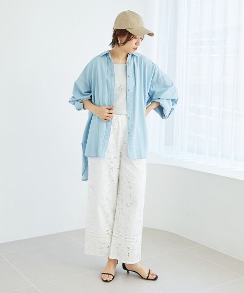 le.coeur blanc / ルクールブラン シャツ・ブラウス | 《WEB限定アイテム》バックデザインオーバーデニムシャツ | 詳細26