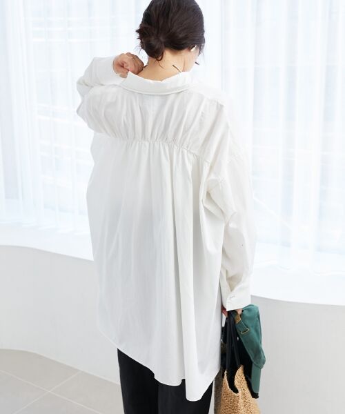 le.coeur blanc / ルクールブラン シャツ・ブラウス | 《WEB限定アイテム》バックデザインオーバーデニムシャツ | 詳細5