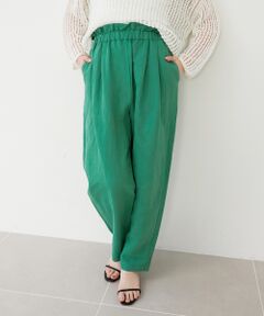 le.coeur blanc / ルクールブラン その他パンツ | 《WEB限定アイテム》コットン麻ドロストイージーパンツ