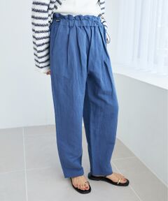 le.coeur blanc / ルクールブラン その他パンツ | 《WEB限定アイテム》コットン麻ドロストイージーパンツ