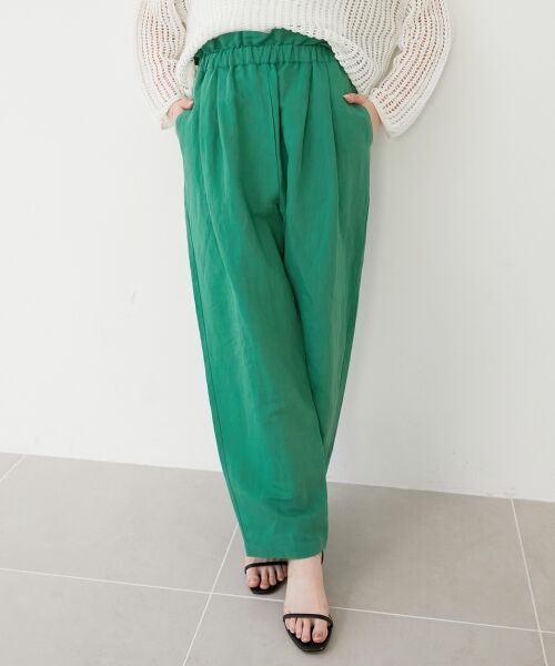 le.coeur blanc / ルクールブラン その他パンツ | 《WEB限定アイテム》コットン麻ドロストイージーパンツ | 詳細10