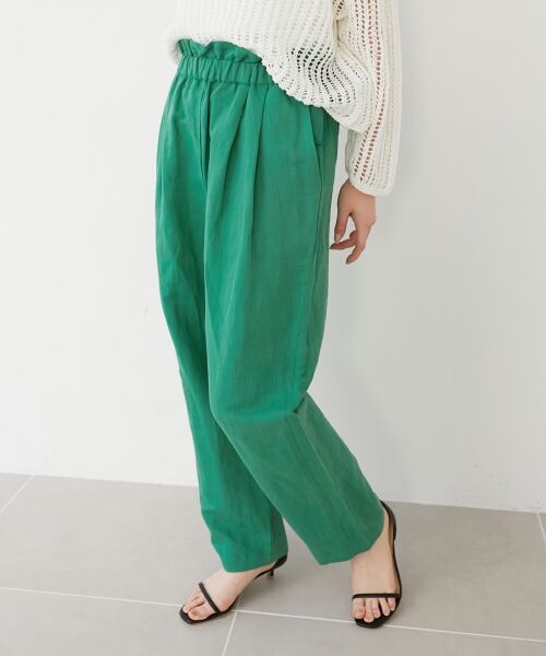 le.coeur blanc / ルクールブラン その他パンツ | 《WEB限定アイテム》コットン麻ドロストイージーパンツ | 詳細11