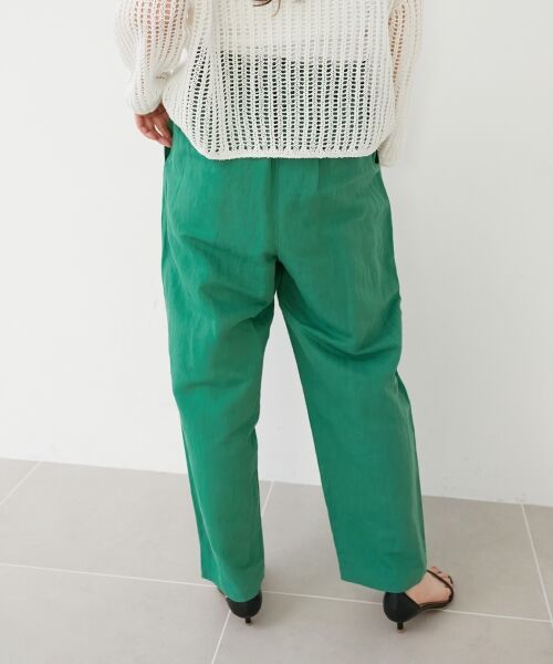 le.coeur blanc / ルクールブラン その他パンツ | 《WEB限定アイテム》コットン麻ドロストイージーパンツ | 詳細12