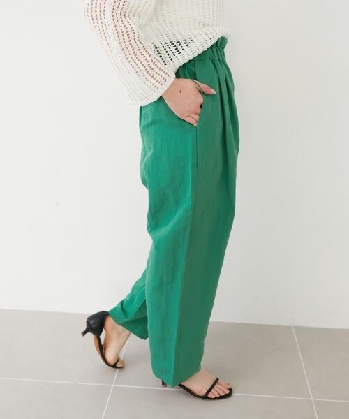 le.coeur blanc / ルクールブラン その他パンツ | 《WEB限定アイテム》コットン麻ドロストイージーパンツ | 詳細13