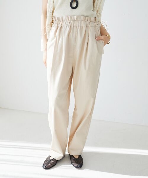 le.coeur blanc / ルクールブラン その他パンツ | 《WEB限定アイテム》コットン麻ドロストイージーパンツ | 詳細19
