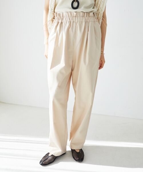 le.coeur blanc / ルクールブラン その他パンツ | 《WEB限定アイテム》コットン麻ドロストイージーパンツ | 詳細20