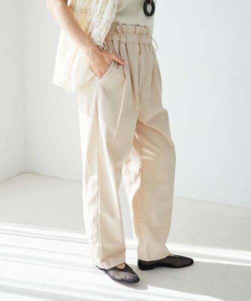 le.coeur blanc / ルクールブラン その他パンツ | 《WEB限定アイテム》コットン麻ドロストイージーパンツ | 詳細21