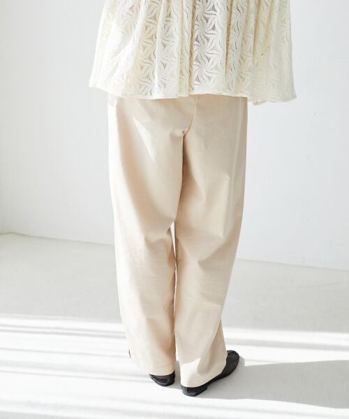 le.coeur blanc / ルクールブラン その他パンツ | 《WEB限定アイテム》コットン麻ドロストイージーパンツ | 詳細22