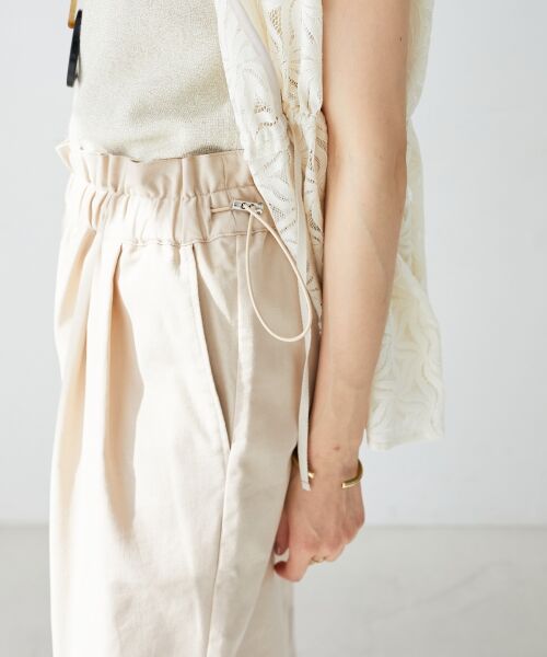 le.coeur blanc / ルクールブラン その他パンツ | 《WEB限定アイテム》コットン麻ドロストイージーパンツ | 詳細24