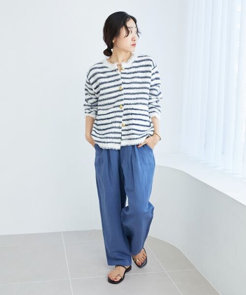 le.coeur blanc / ルクールブラン その他パンツ | 《WEB限定アイテム》コットン麻ドロストイージーパンツ | 詳細27