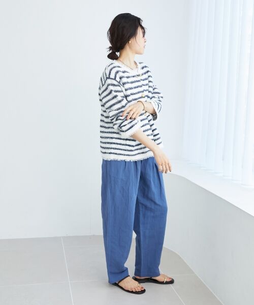 le.coeur blanc / ルクールブラン その他パンツ | 《WEB限定アイテム》コットン麻ドロストイージーパンツ | 詳細28