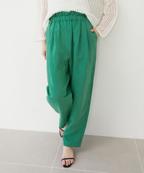 le.coeur blanc / ルクールブラン その他パンツ | 《WEB限定アイテム》コットン麻ドロストイージーパンツ | 詳細9