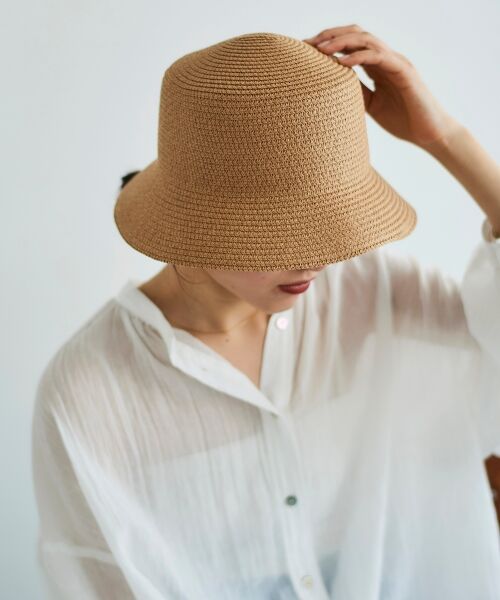 le.coeur blanc / ルクールブラン ハット | 《WEB限定アイテム》ペーパーバケットハット | 詳細10