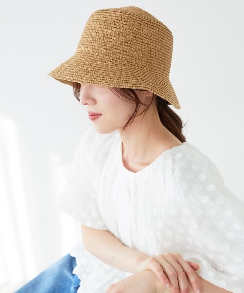 le.coeur blanc / ルクールブラン ハット | 《WEB限定アイテム》ペーパーバケットハット | 詳細2