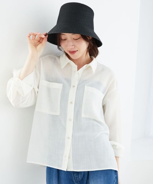 le.coeur blanc / ルクールブラン ハット | 《WEB限定アイテム》ペーパーバケットハット | 詳細22