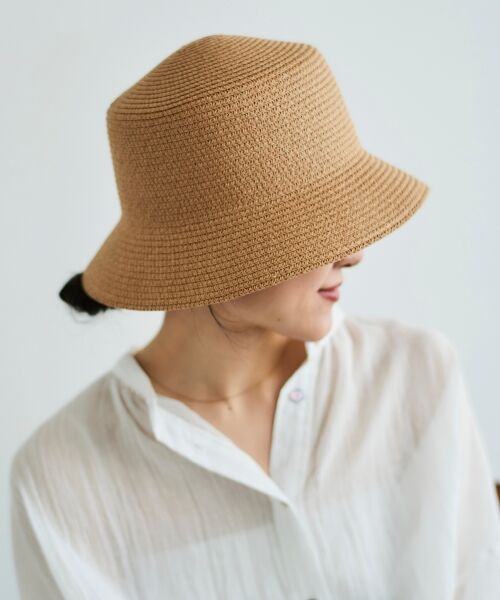 le.coeur blanc / ルクールブラン ハット | 《WEB限定アイテム》ペーパーバケットハット | 詳細9