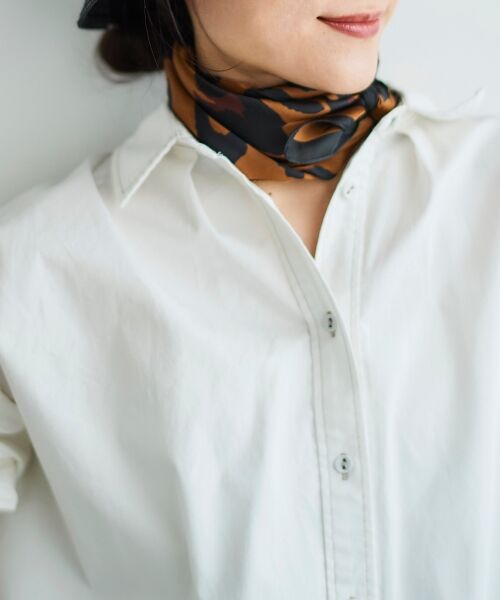 le.coeur blanc / ルクールブラン バンダナ・スカーフ | 《WEB限定アイテム》レオパードプリントスカーフ | 詳細10