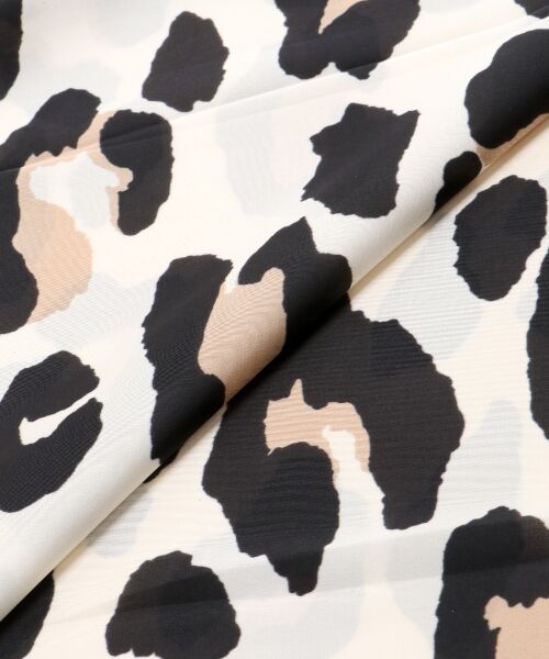 le.coeur blanc / ルクールブラン バンダナ・スカーフ | 《WEB限定アイテム》レオパードプリントスカーフ | 詳細14