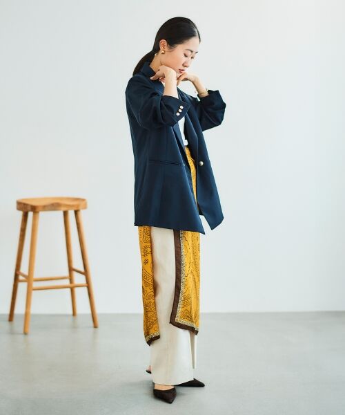 le.coeur blanc / ルクールブラン マフラー・ショール・スヌード・ストール | 《WEB限定アイテム》ペイズリープリントストール | 詳細16