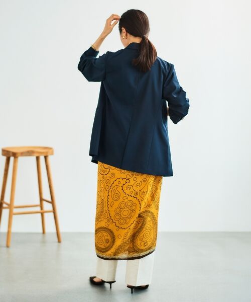 le.coeur blanc / ルクールブラン マフラー・ショール・スヌード・ストール | 《WEB限定アイテム》ペイズリープリントストール | 詳細18