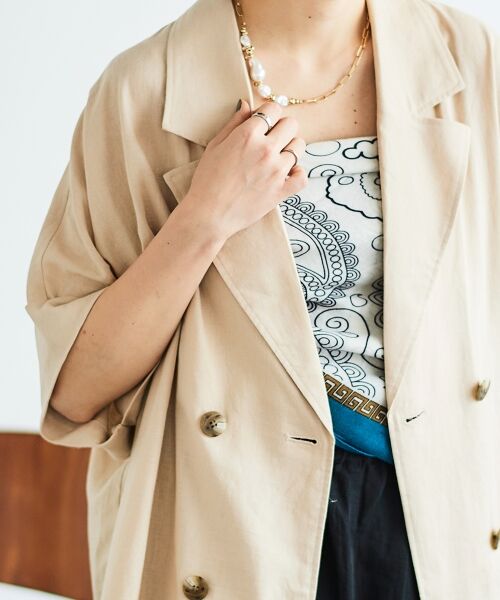 le.coeur blanc / ルクールブラン マフラー・ショール・スヌード・ストール | 《WEB限定アイテム》ペイズリープリントストール | 詳細3