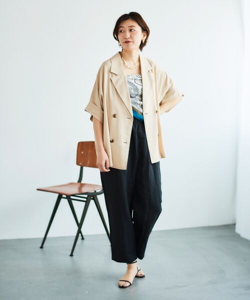 le.coeur blanc / ルクールブラン マフラー・ショール・スヌード・ストール | 《WEB限定アイテム》ペイズリープリントストール | 詳細7