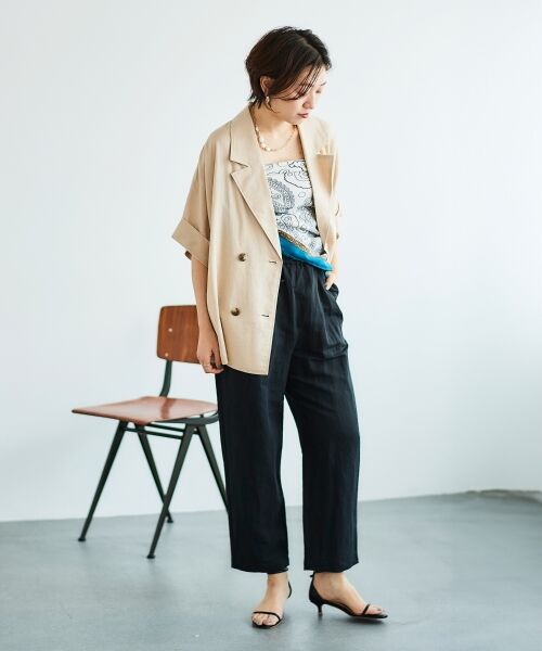 le.coeur blanc / ルクールブラン マフラー・ショール・スヌード・ストール | 《WEB限定アイテム》ペイズリープリントストール | 詳細8