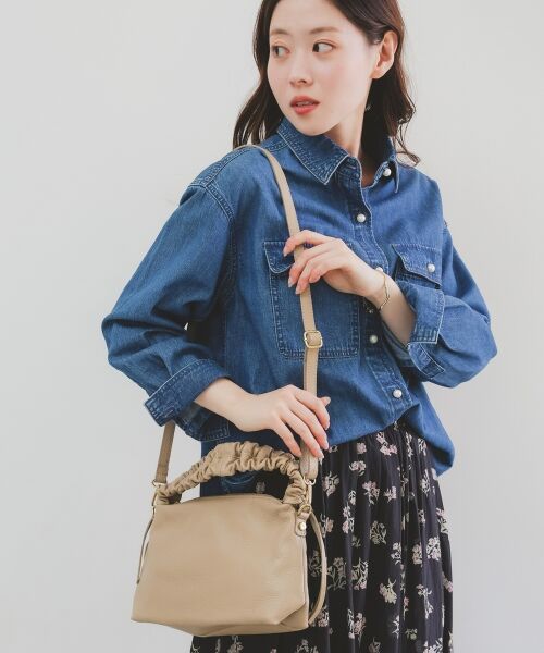 le.coeur blanc / ルクールブラン ショルダーバッグ | 《一部店舗/WEB限定》MILLELA FIRENZEギャザーハンドルバッグ | 詳細14