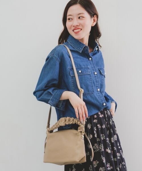 le.coeur blanc / ルクールブラン ショルダーバッグ | 《一部店舗/WEB限定》MILLELA FIRENZEギャザーハンドルバッグ | 詳細15