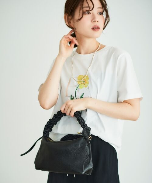 le.coeur blanc / ルクールブラン ショルダーバッグ | 《一部店舗/WEB限定》MILLELA FIRENZEギャザーハンドルバッグ | 詳細2