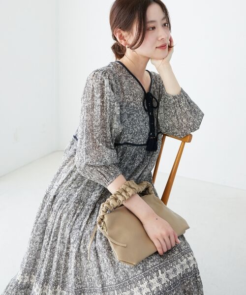 le.coeur blanc / ルクールブラン ショルダーバッグ | 《一部店舗/WEB限定》MILLELA FIRENZEギャザーハンドルバッグ | 詳細22