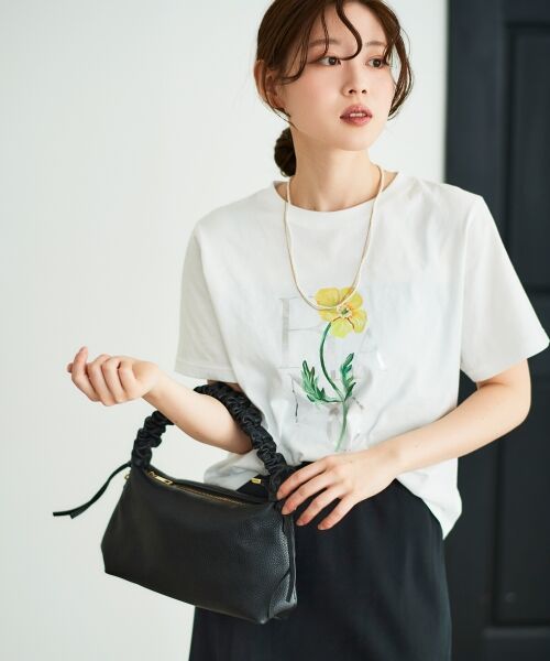 le.coeur blanc / ルクールブラン ショルダーバッグ | 《一部店舗/WEB限定》MILLELA FIRENZEギャザーハンドルバッグ | 詳細3