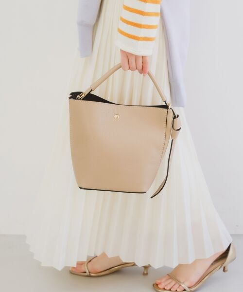 le. coeur blanc/ルクールブラン MILLELA FIRENZE 2WAYバケツバッグ ベージュ FREE le. coeur blanc/ルクールブラン MILLELA FIRENZE 2WAYバケツバッグ ベージュ FREE