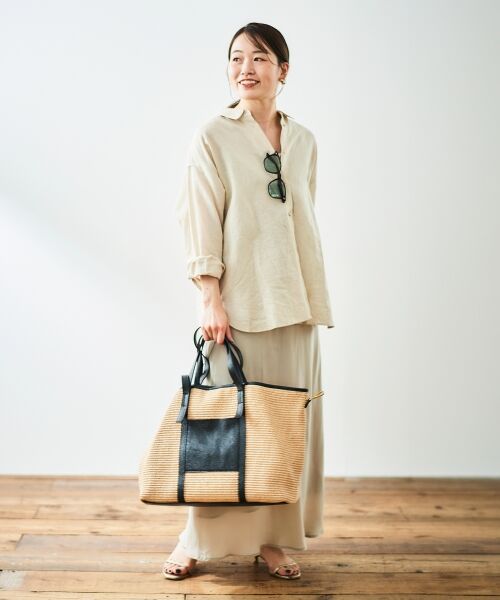 le.coeur blanc / ルクールブラン トートバッグ | 《一部店舗/WEB限定》MILLELA FIRENZE ラフィアトートバッグ | 詳細14