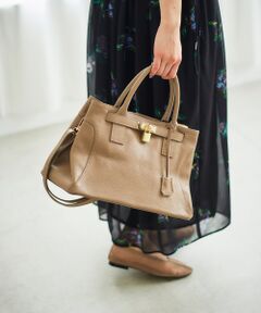 le.coeur blanc / ルクールブラン トートバッグ | MILLELAFIRENZE金具付きレザートートバッグ