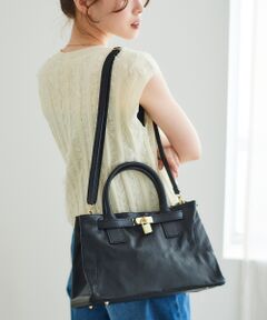 le.coeur blanc / ルクールブラン トートバッグ | MILLELAFIRENZE金具付きレザートートバッグ