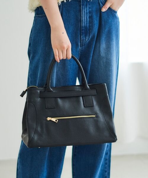 le.coeur blanc / ルクールブラン トートバッグ | MILLELAFIRENZE金具付きレザートートバッグ | 詳細14