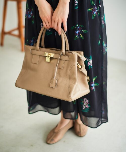 le.coeur blanc / ルクールブラン トートバッグ | MILLELAFIRENZE金具付きレザートートバッグ | 詳細2