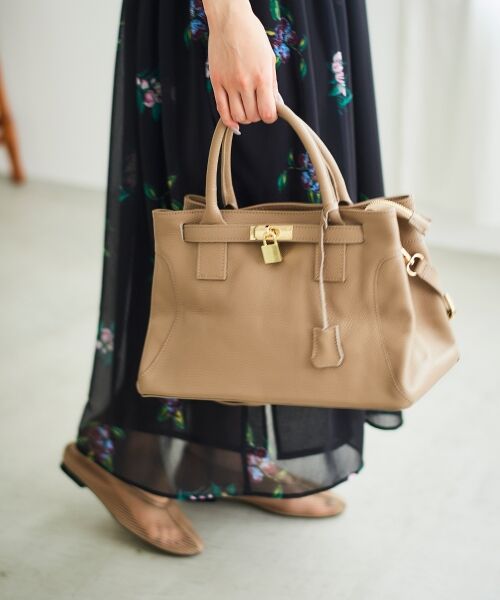 le.coeur blanc / ルクールブラン トートバッグ | MILLELAFIRENZE金具付きレザートートバッグ | 詳細3