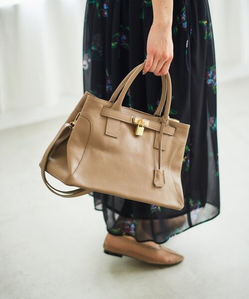 le.coeur blanc / ルクールブラン トートバッグ | MILLELAFIRENZE金具付きレザートートバッグ | 詳細4