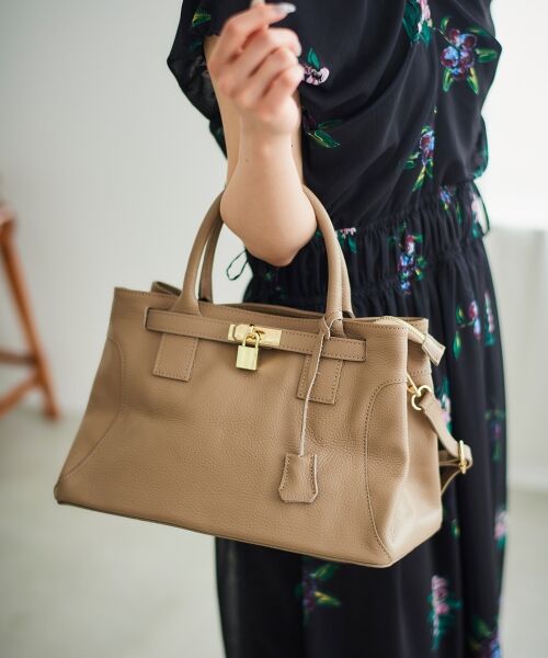 le.coeur blanc / ルクールブラン トートバッグ | MILLELAFIRENZE金具付きレザートートバッグ | 詳細5