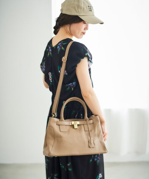 le.coeur blanc / ルクールブラン トートバッグ | MILLELAFIRENZE金具付きレザートートバッグ | 詳細7